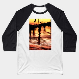 Boardwalk Sunset Baseball T-Shirt